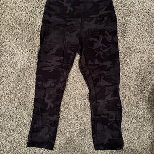 lululemon athletica Black Camo Leggings